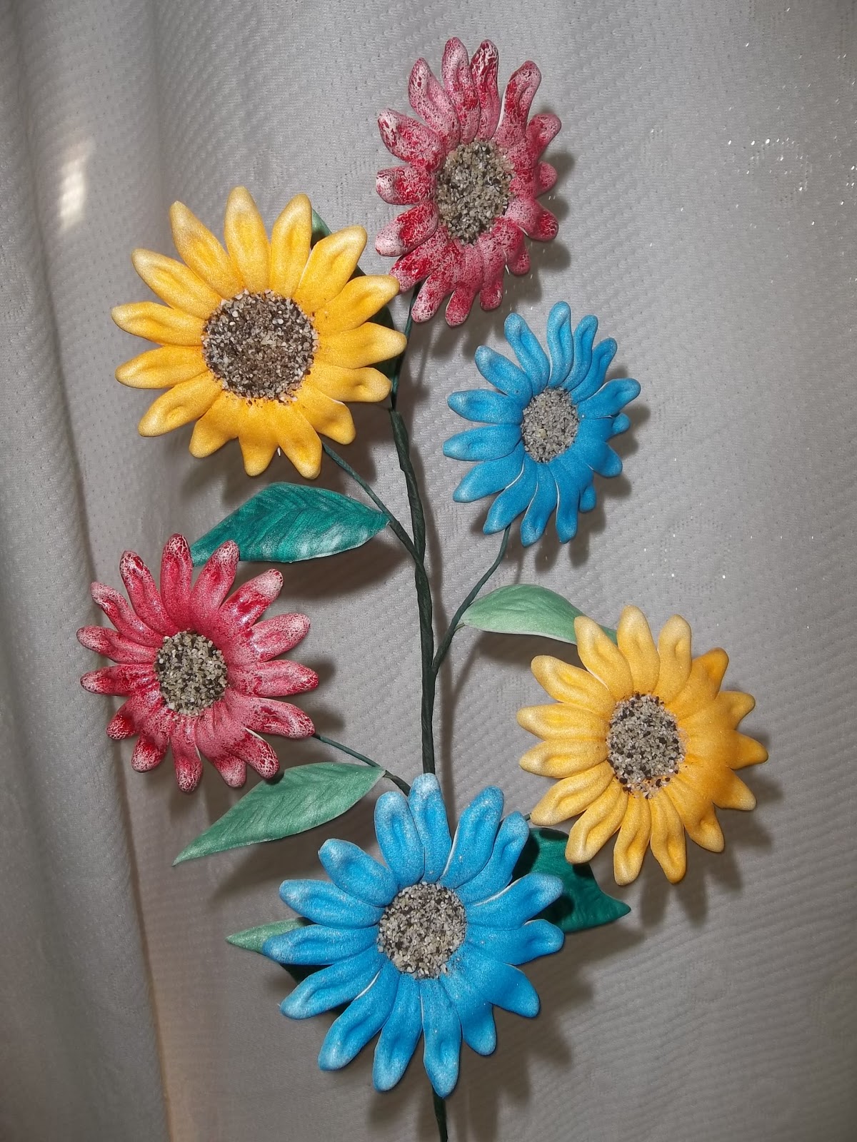 Flores En Goma Eva Margarita Gerbera