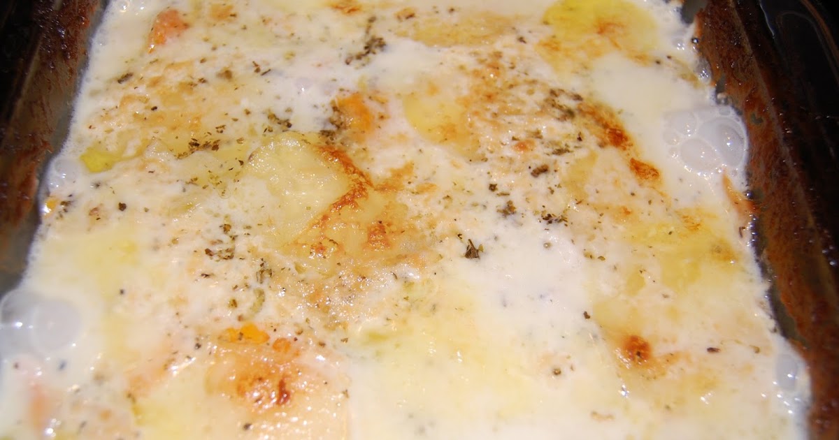 Eat What's On Your Plate Scalloped Yukon Gold and Sweet Potato Gratin