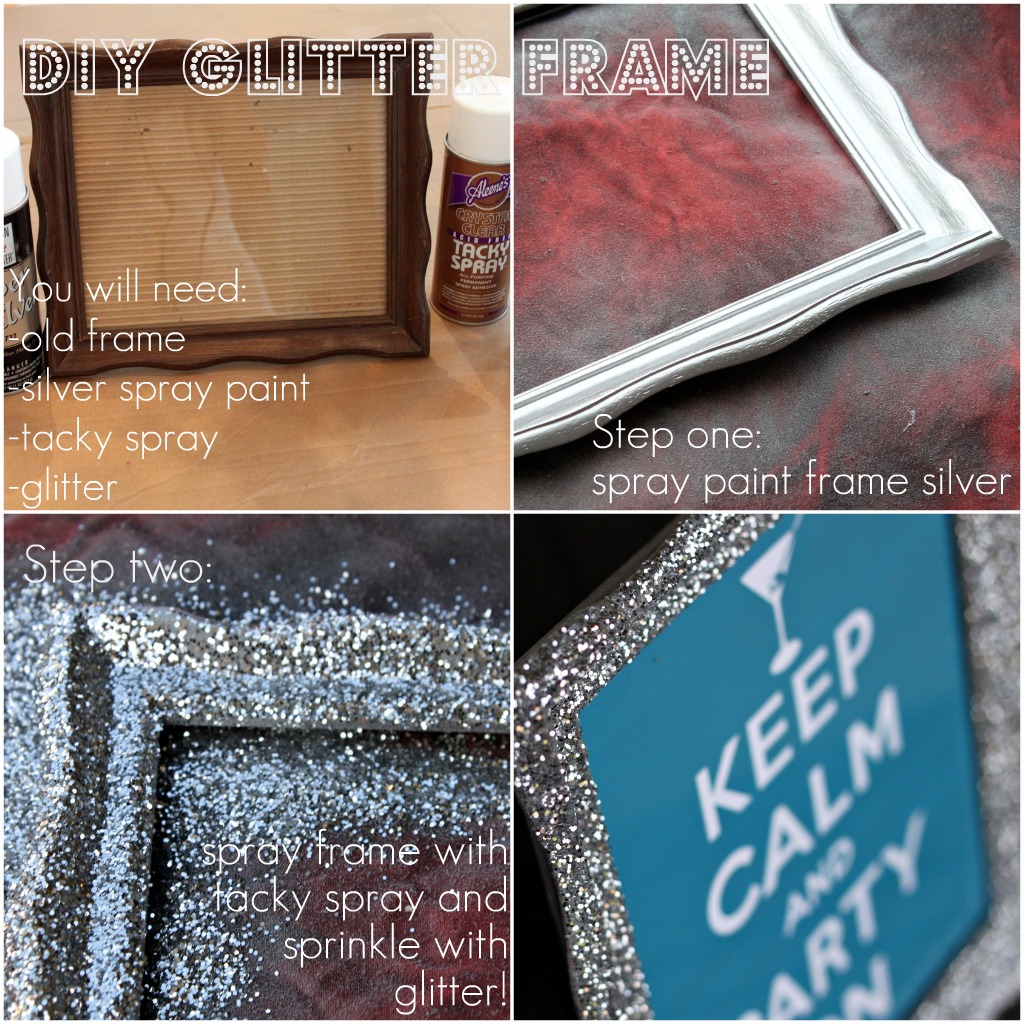 Domestic Charm: DIY Glitter Frame