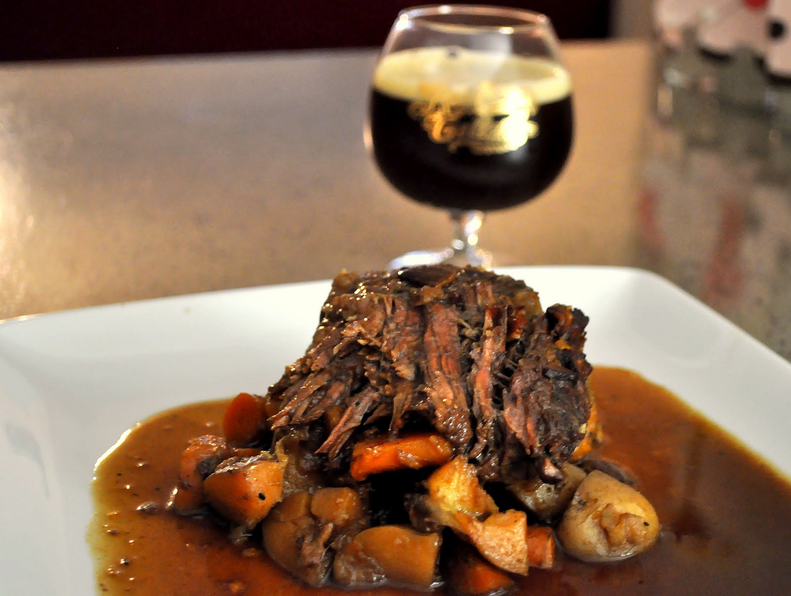 cooking with beer belgian quad braised chuck roast you stay hoppy