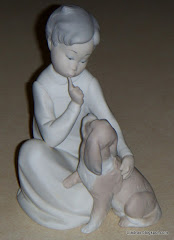 Lladro Boy With Dog #4522