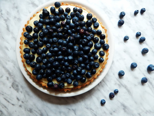 Tarta Francesa Con Blueberries   
