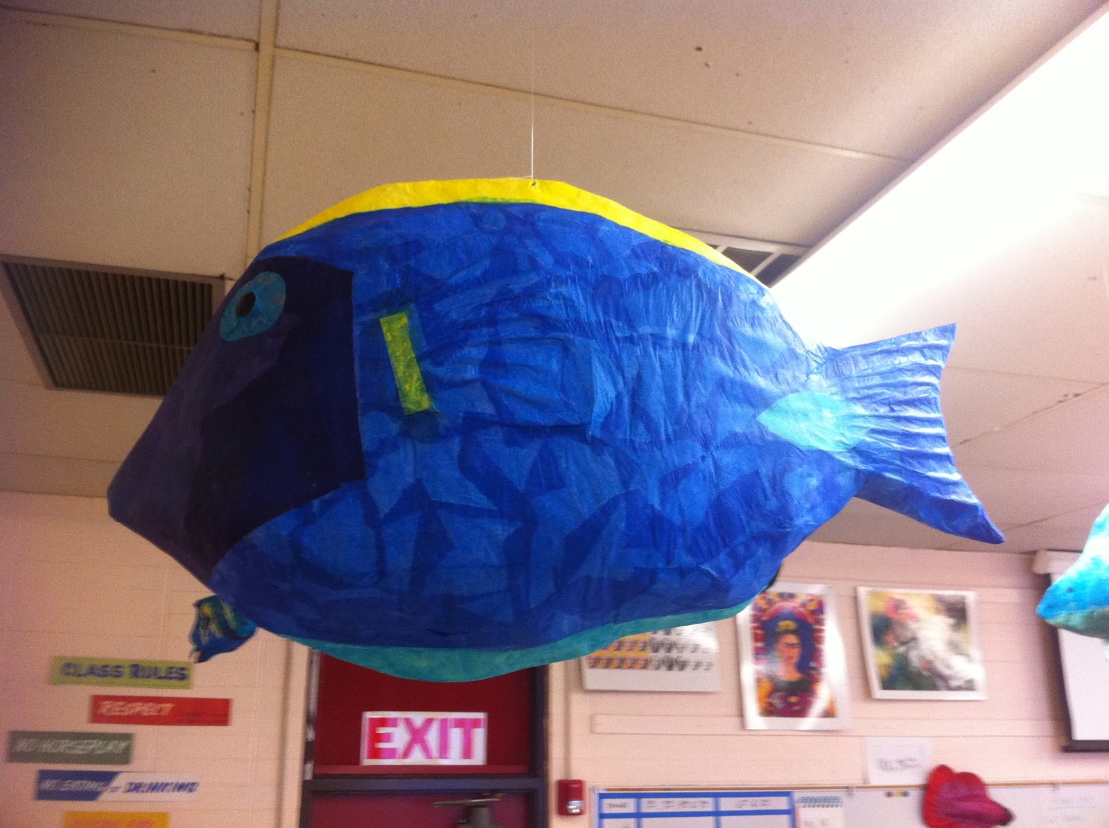 Paintings By Melissa PapierMache Fish