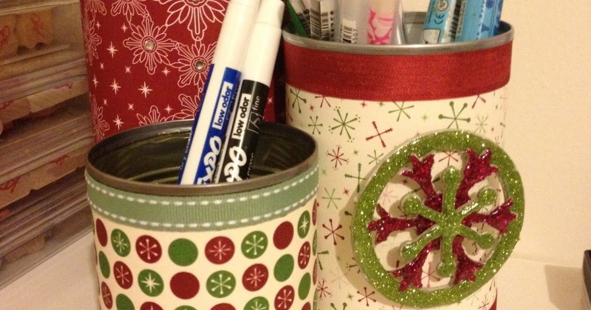 We Are HappiLeaStamppin with Tamara Soup Can Desk Organizer