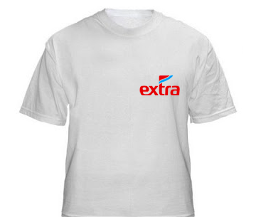 camiseta personalizada do extra