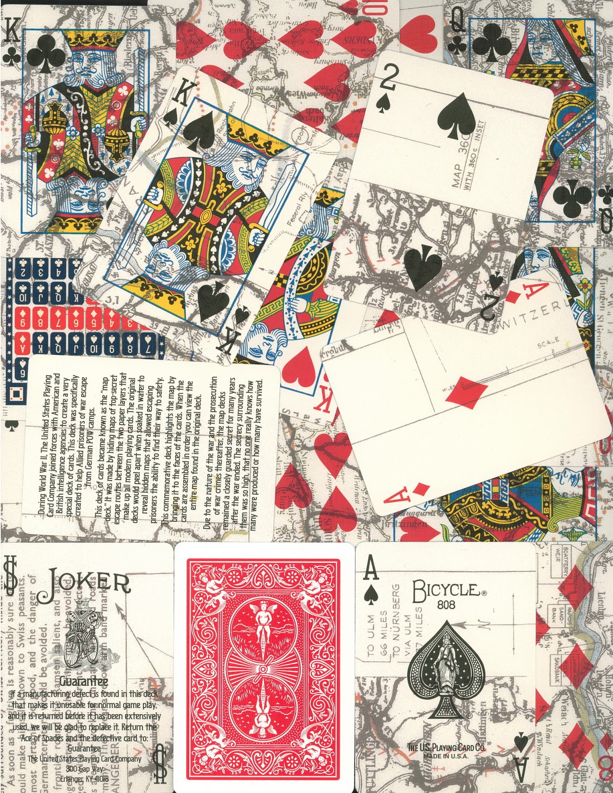 Bicycle Bicycle Cards Escape Map