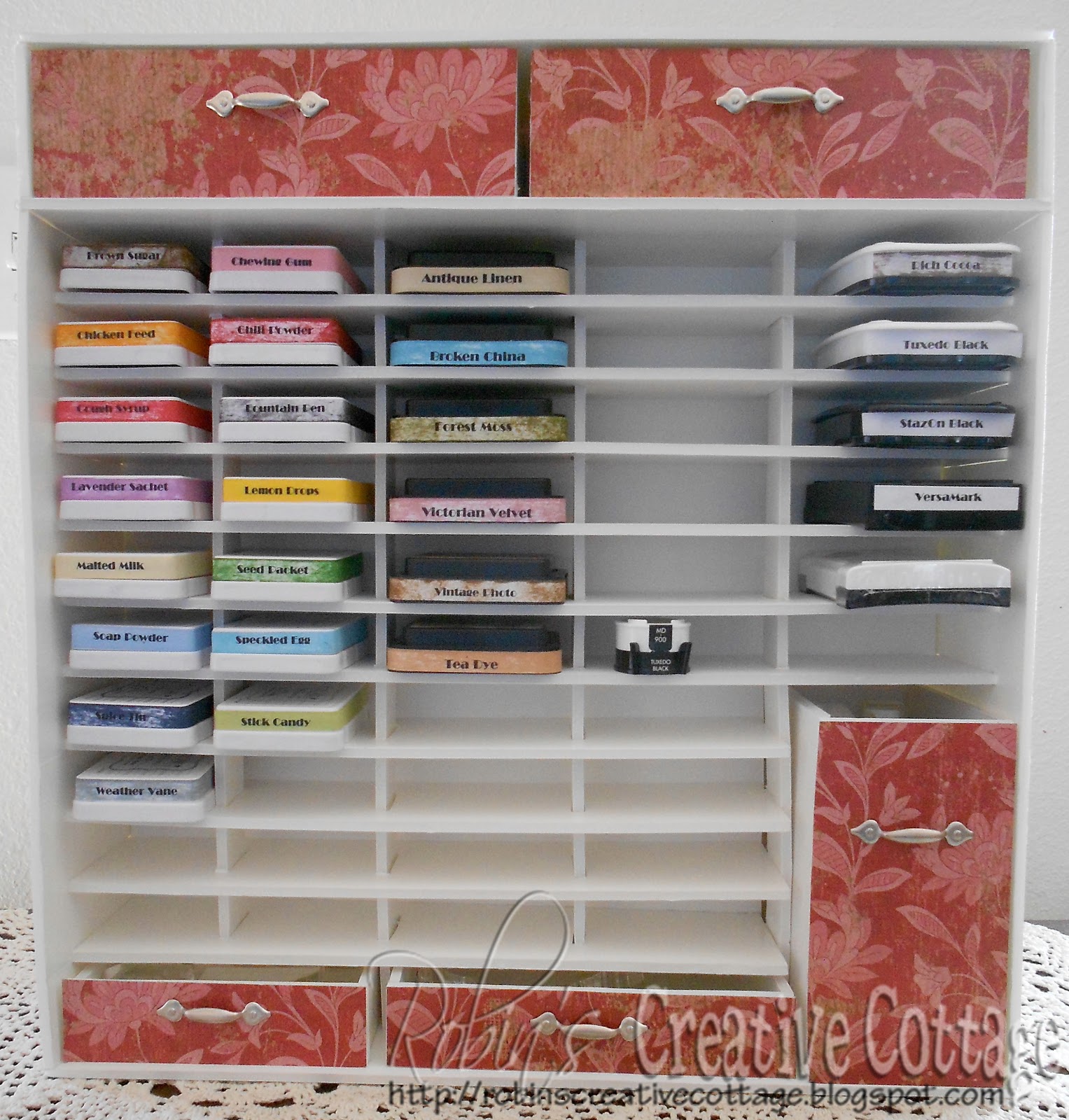 Robin's Creative Cottage: Ink Pad Storage Organizer made from Foam Core  Board