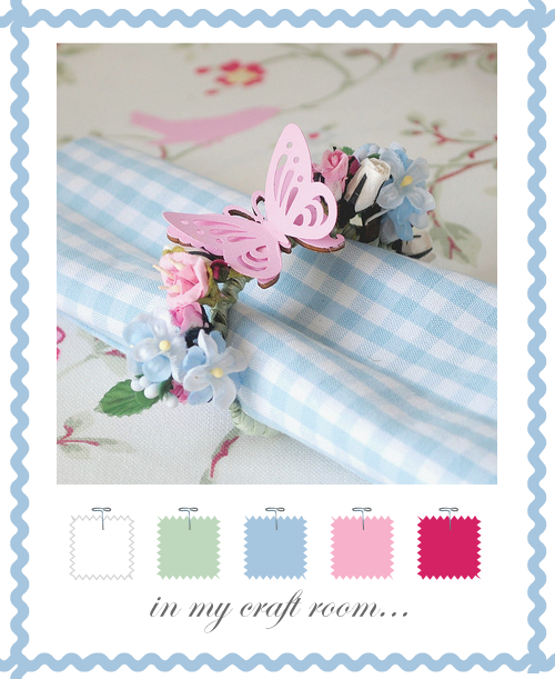 Butterfly Floral Napkin Holder by Torie Jayne Butterfly Floral Napkin Holder by Torie Jayne