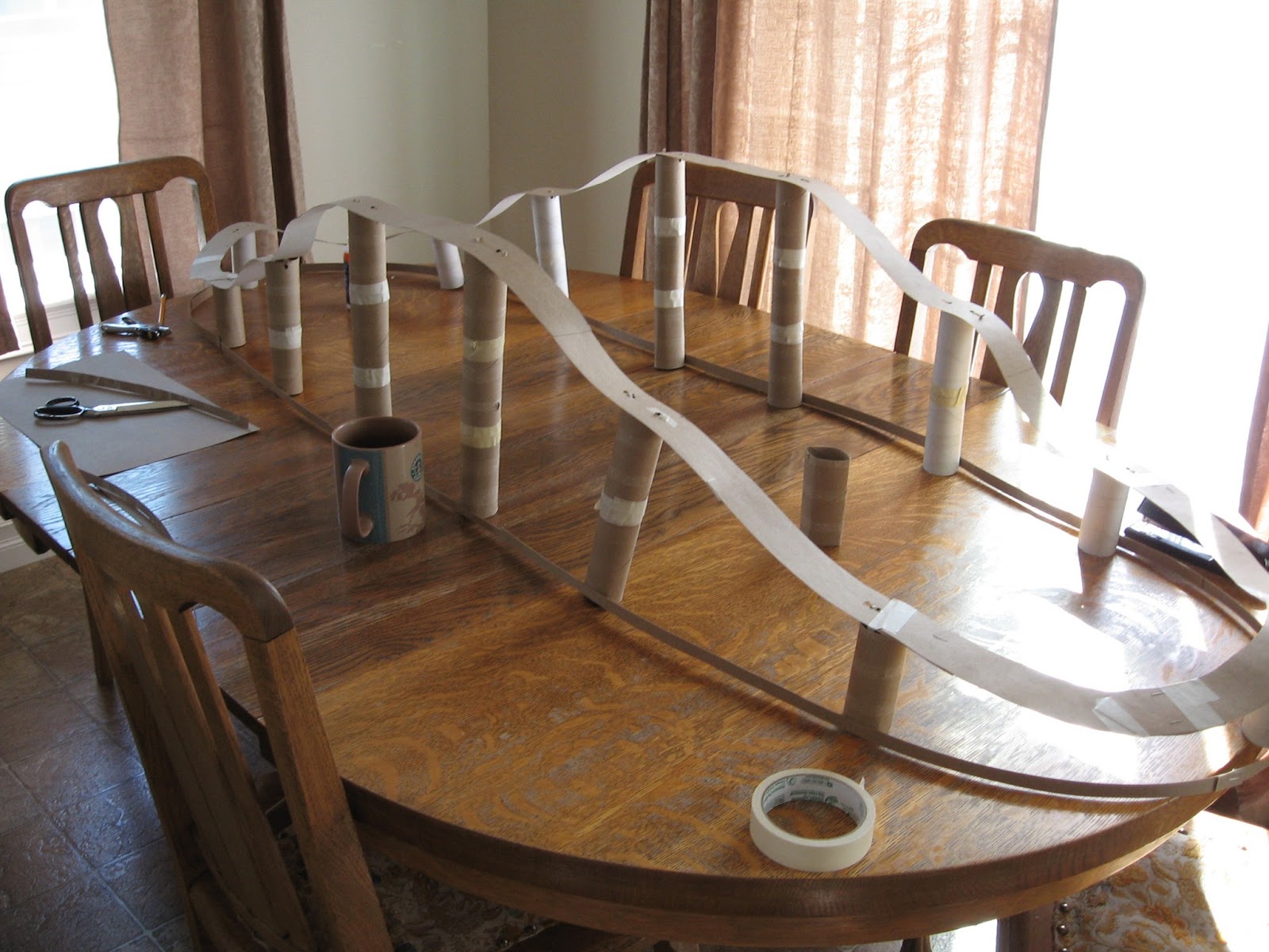 Almost Unschoolers Summer Fun Day 58 Cardboard Roller Coaster Craft