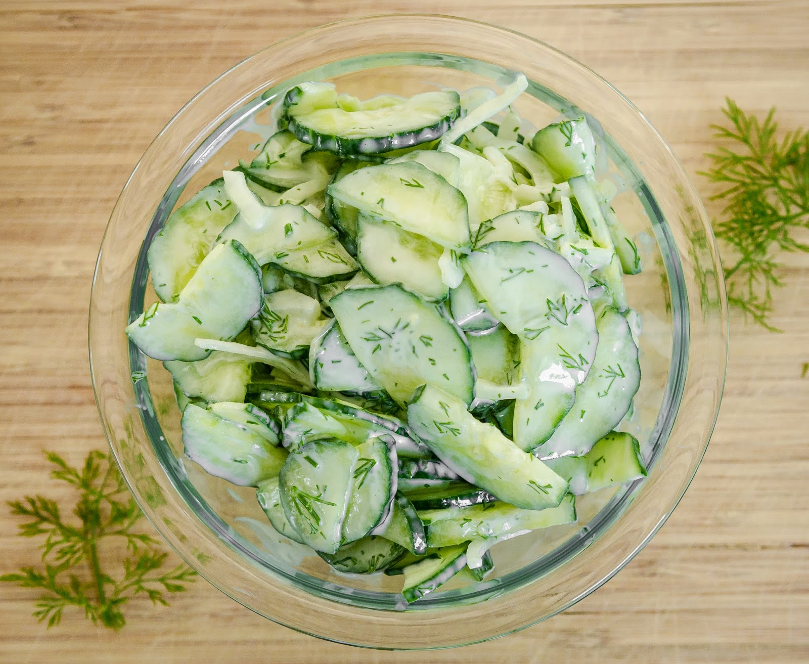 Simply Anchored Cucumber and Dill Summer Salad