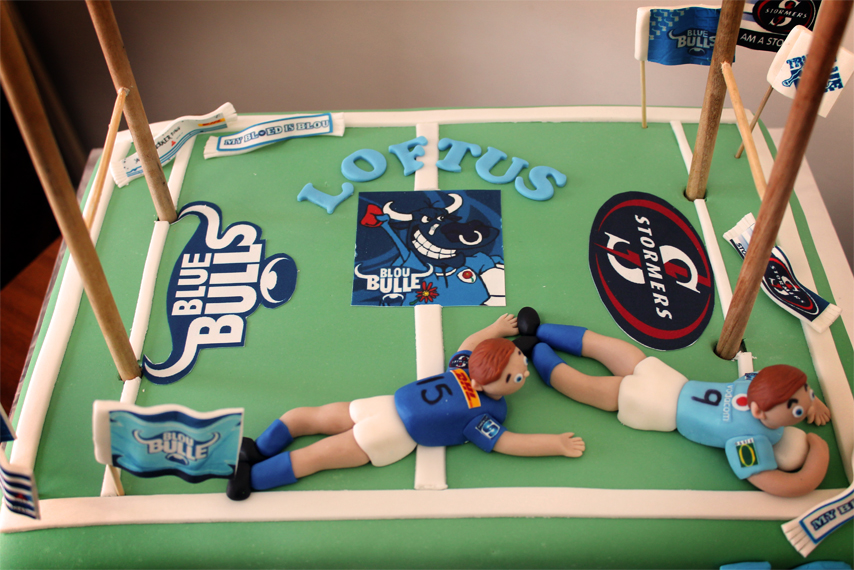 Delana's Cakes Bulls vs Stormers Rugby Cake