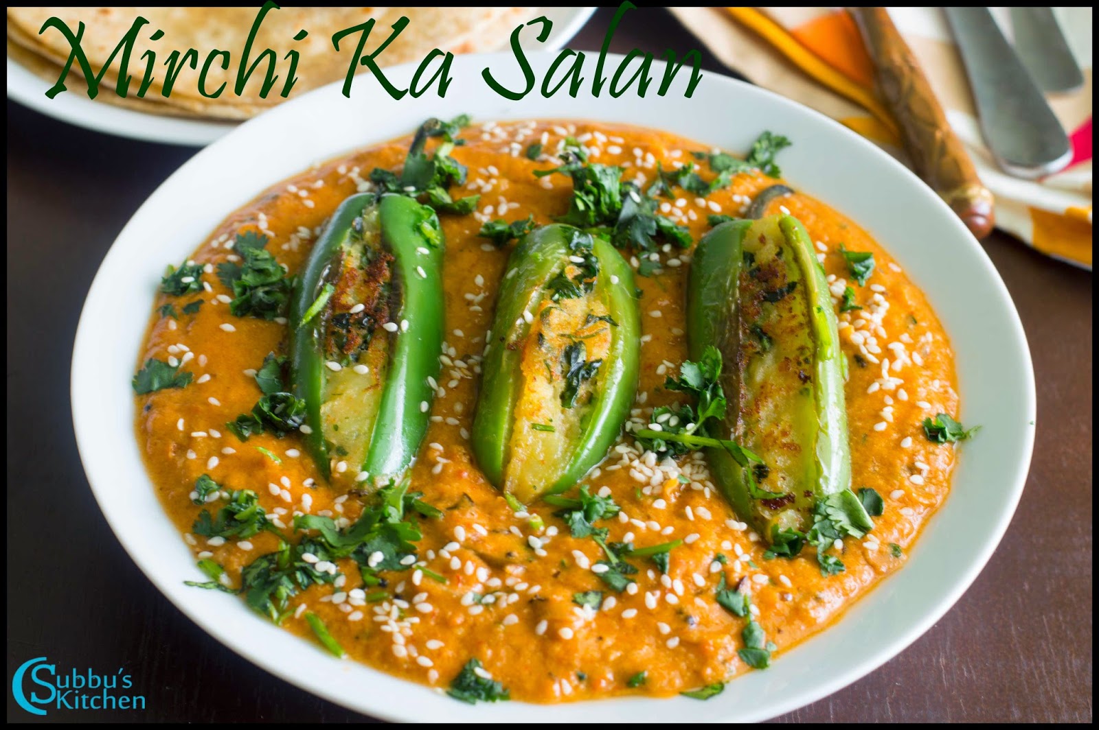 Mirchi Ka Salan Recipe Stuffed Spicy Jalapeno Curry Recipe Subbus
