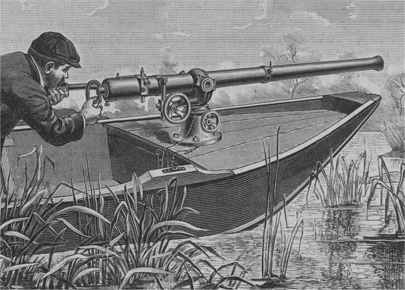 Tromblon (St Eloi) - Page 3 A+Punt+Gun,+used+for+duck+hunting+but+were+banned+because+they+depleted+stocks+of+wild+fowl+2