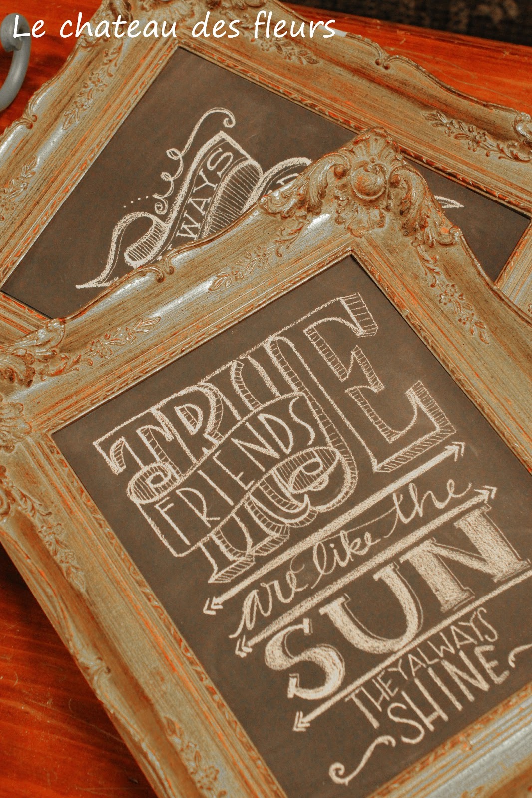 "Isabelle Thornton" Le Chateau des Fleurs Chalkboard art class by