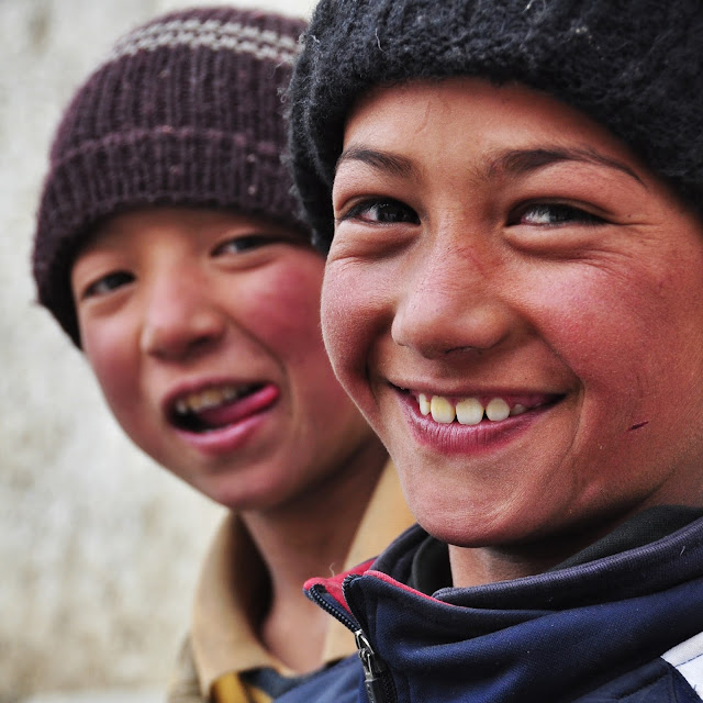 children portrait faces kids leh ladakh kashmir 