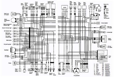 Suzuki VS750 Intruder motorcycle 1988-1991 Complete Electrical Wiring