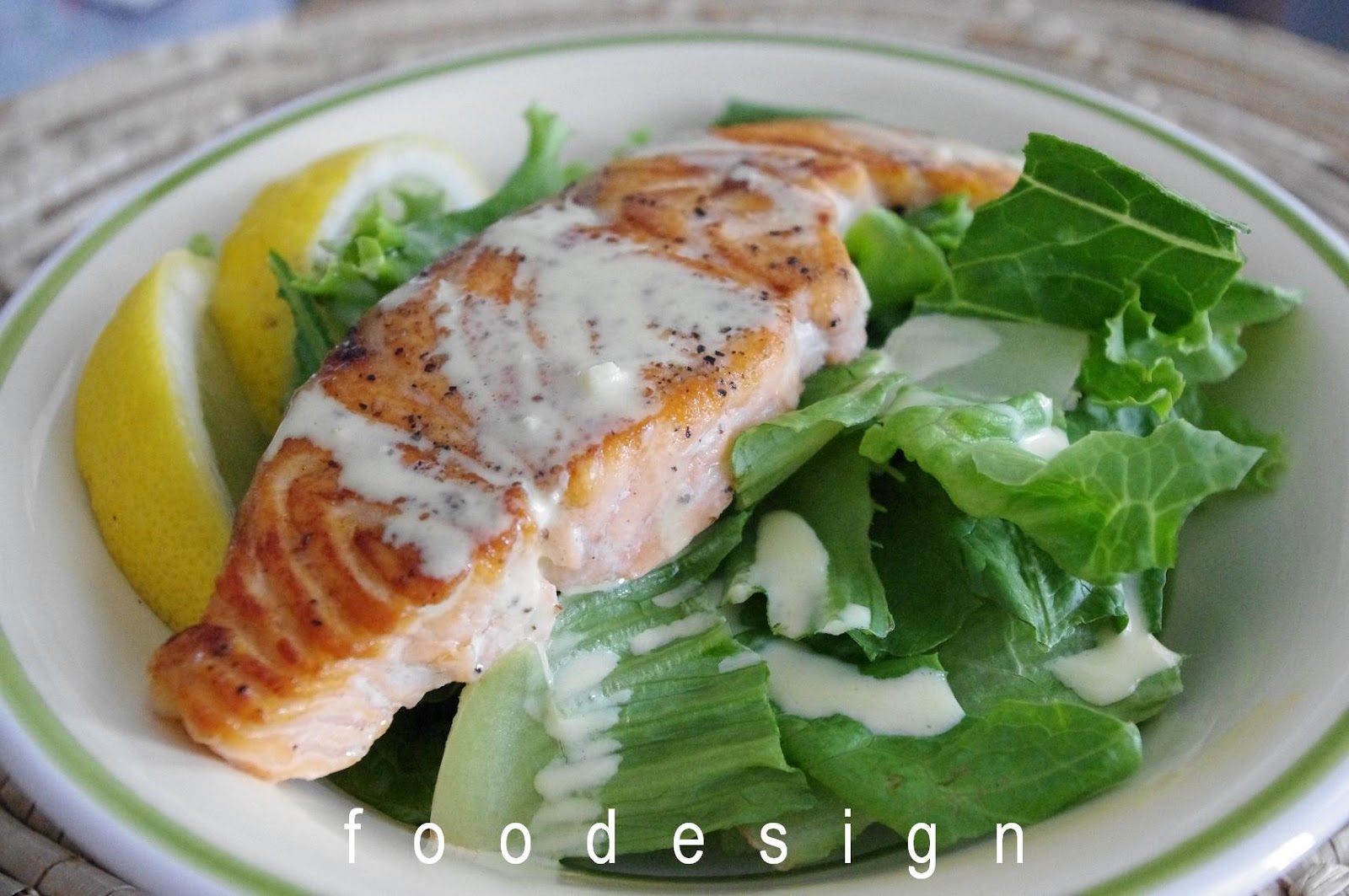 foodesign: a light salmon lunch