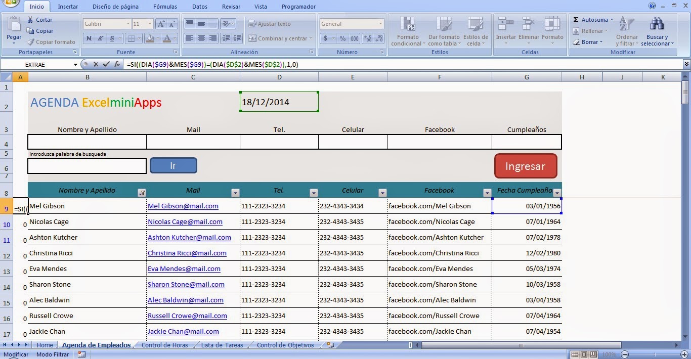 mini aplicaciones en excel aviso de cumpleaños en excel birthday
