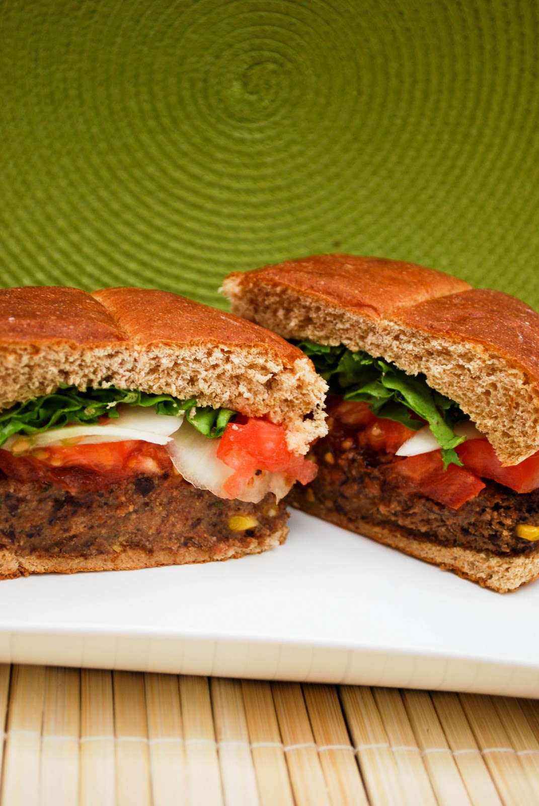 GillyCakes Seitan Black Bean Corn Burgers