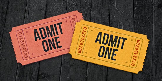 Admit-one ticket icons (PSD) Admit-one ticket icons (PSD)