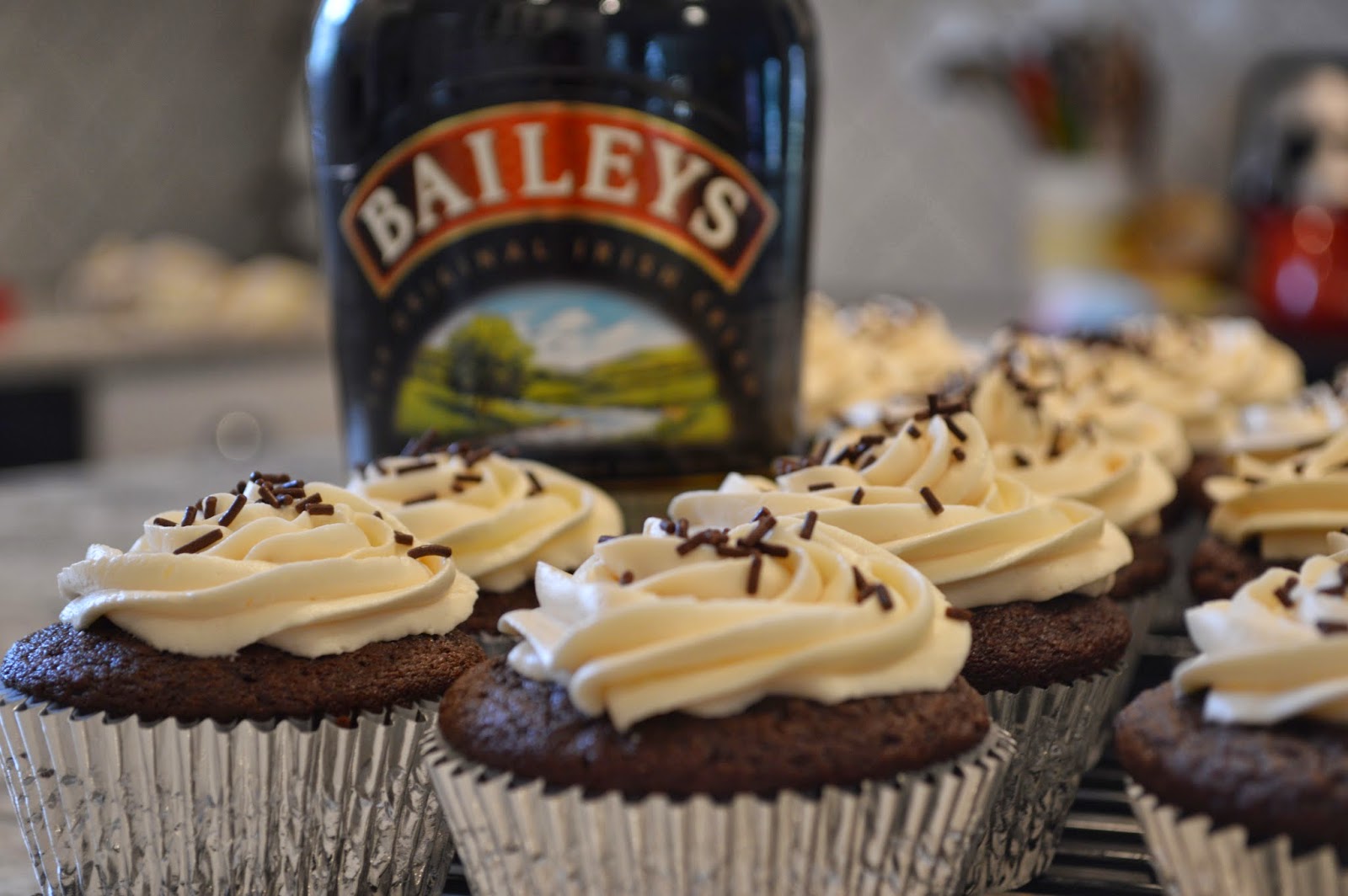 peace. love. & good food. Irish Car Bomb Cupcakes {Chocolate Guiness