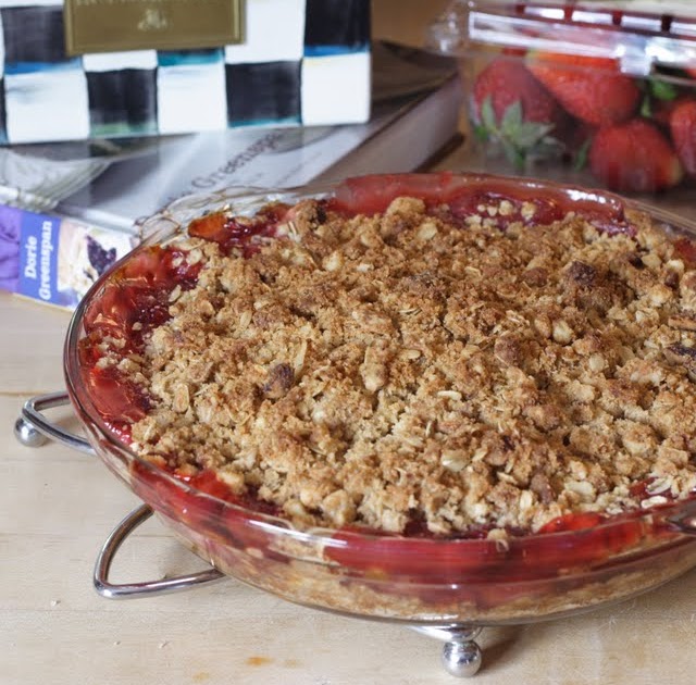 Strawberry Rhubarb Crisp (Baking with Dorie) Kosher Cooking for