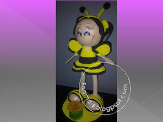 fofucha-abeja, fofucha, fofuchas, foami, goma eva, regalos personalizados