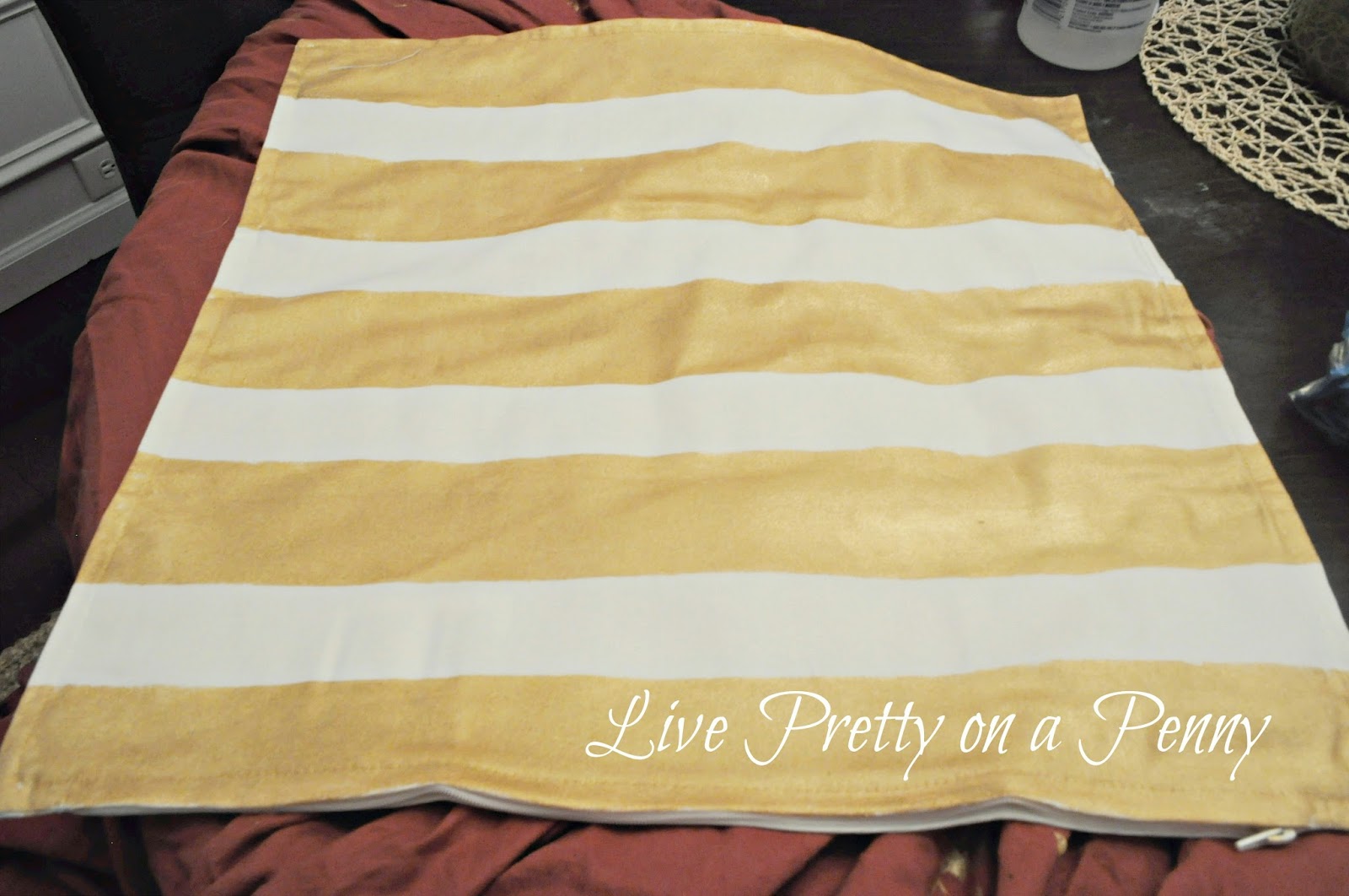DIY Painted Pillow Covers Live Pretty on a Penny
