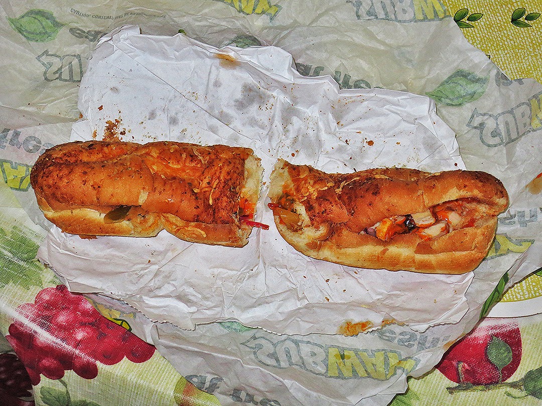 The Shit I Eat Sriracha Chicken Melt Sandwich from Subway