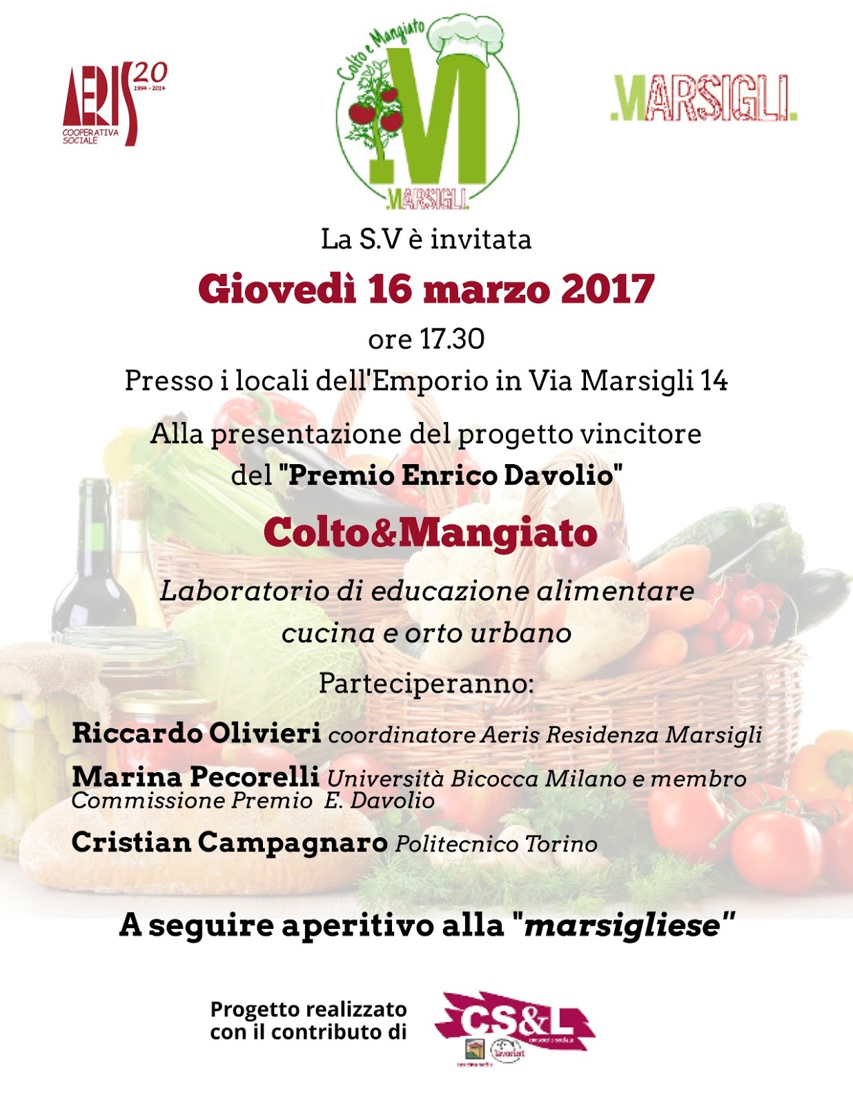 PRESENTAZIONE LABORATORIO 16/03/2017, TORINO