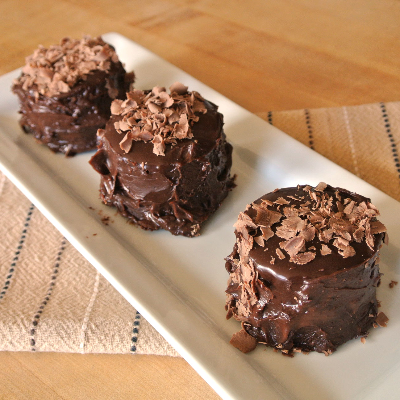 Gourmet Cooking For Two Mini chocolate cakes