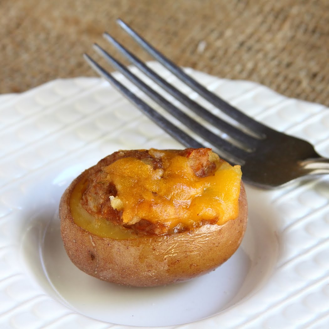 ShowFood Chef Mini Meatloaf Stuffed Potatoes Appetizer