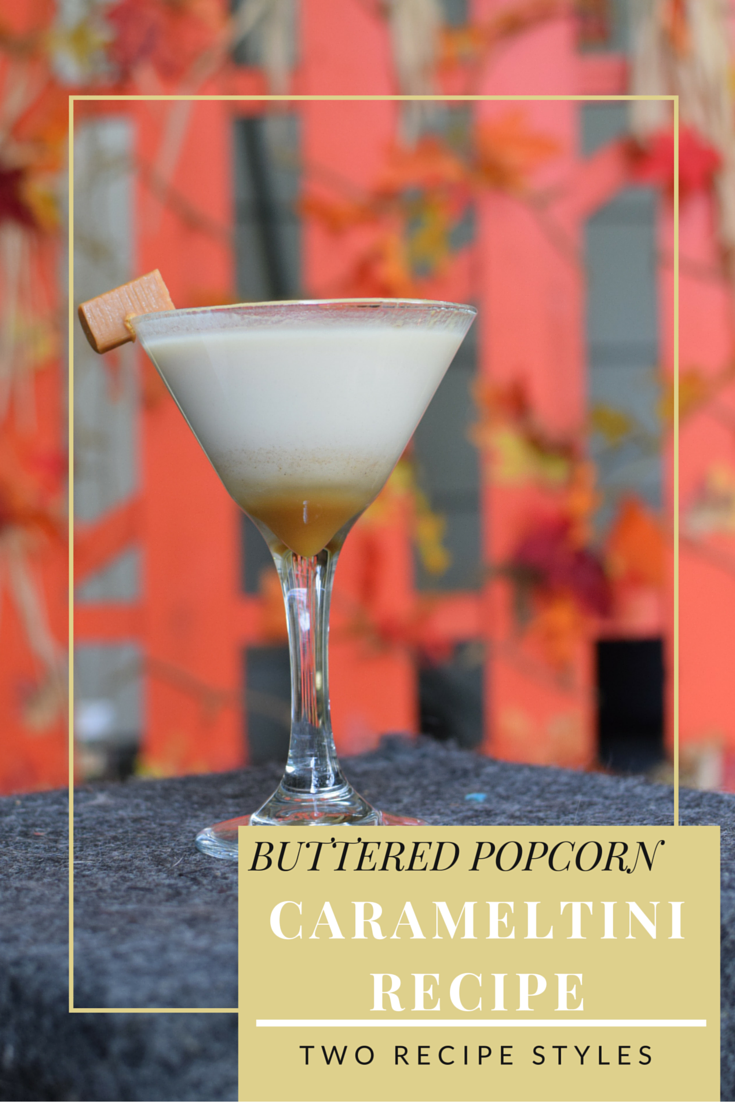 Buttered Popcorn Carameltini Recipe Sand and Snow