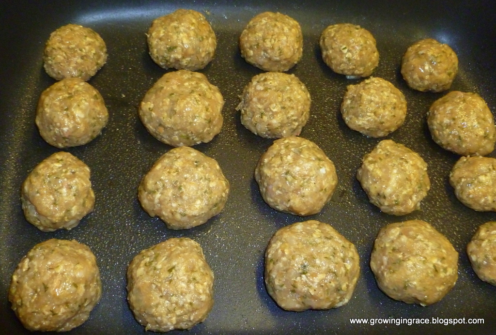 Growing in Grace Make Ahead Meatballs