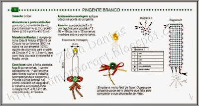 Enfeite de Crochê para árvore de natal