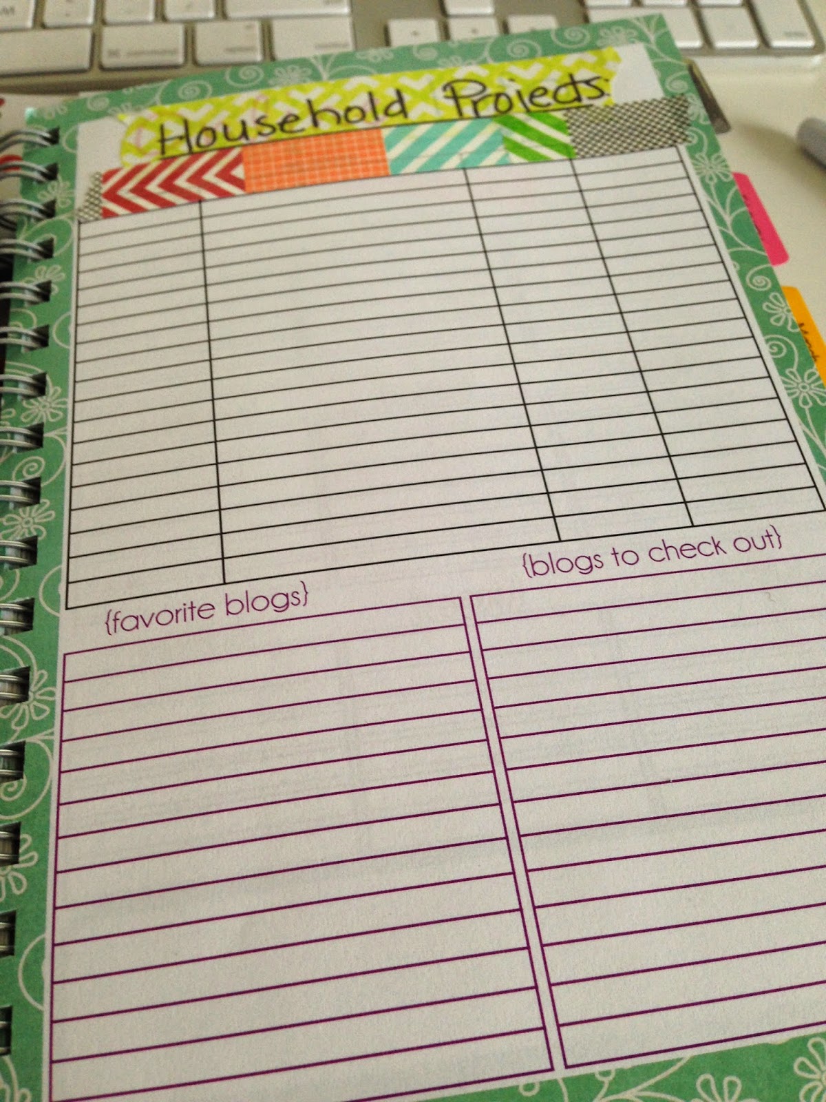 Mormon Mom Planners - Monthly Planner/Weekly Planner: Using Washi