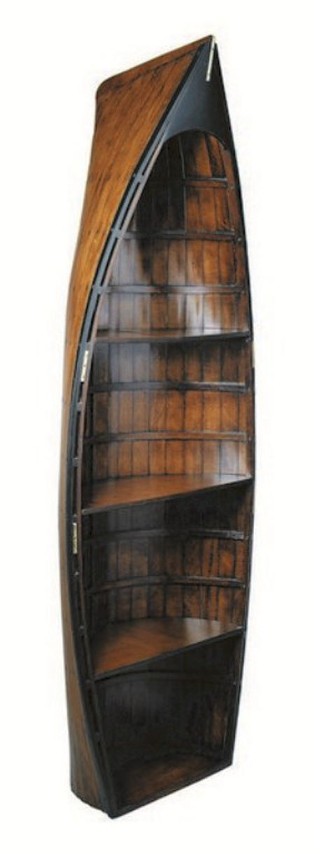 ... unique and creative bookshelf boat-shaped design is the best choice