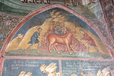 Τοιχογραφία στην Ιερά Μονή Decani Κοσόβου