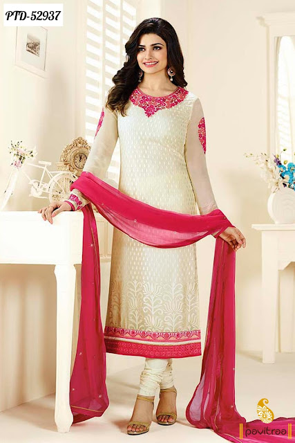Lowest price Bollywood actresses heroine Prachi Desai wedding salwar kameez 2016 online shopping