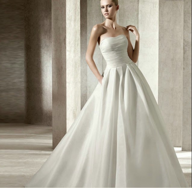 Image for simple classic wedding dress designs