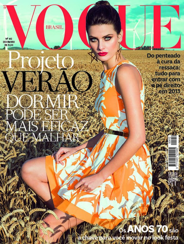 Isabeli Fontana covers Vogue Brazil December 2012 in Christian Dior - Emily  Jane Johnston