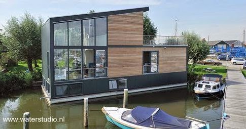 Arquitectura de Casas: Casas modernas flotantes en Europa.
