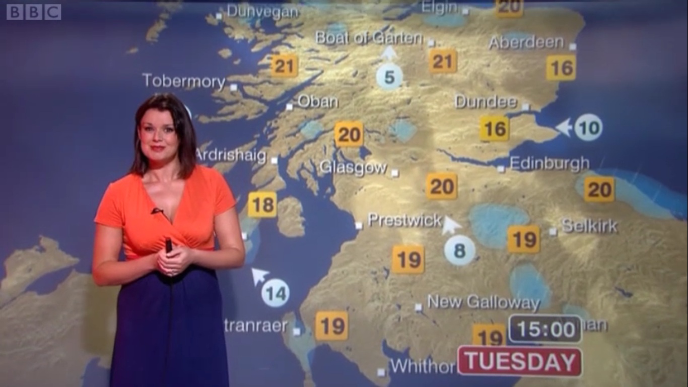 UK Regional News Caps Gillian Smart BBC Scotland Weather