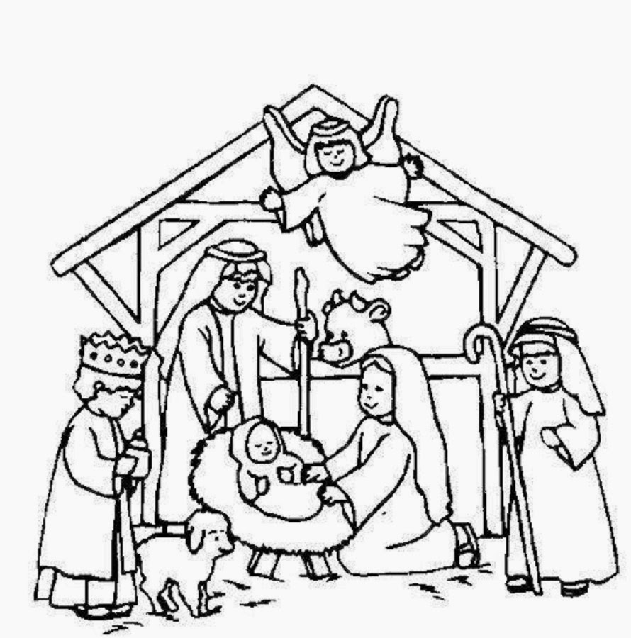 Disegni Di Natale Nativita.Sauvage27 Presepe Disegni Da Colorare Nativity Coloring Pages