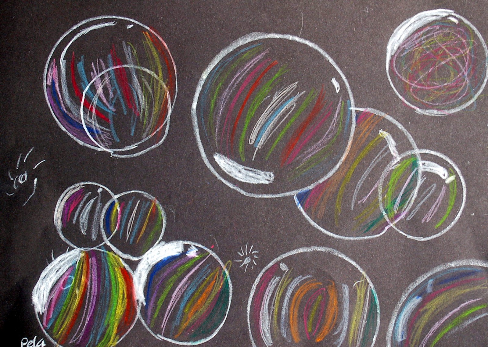 Sunnyside Art House Oil Pastel Bubbles