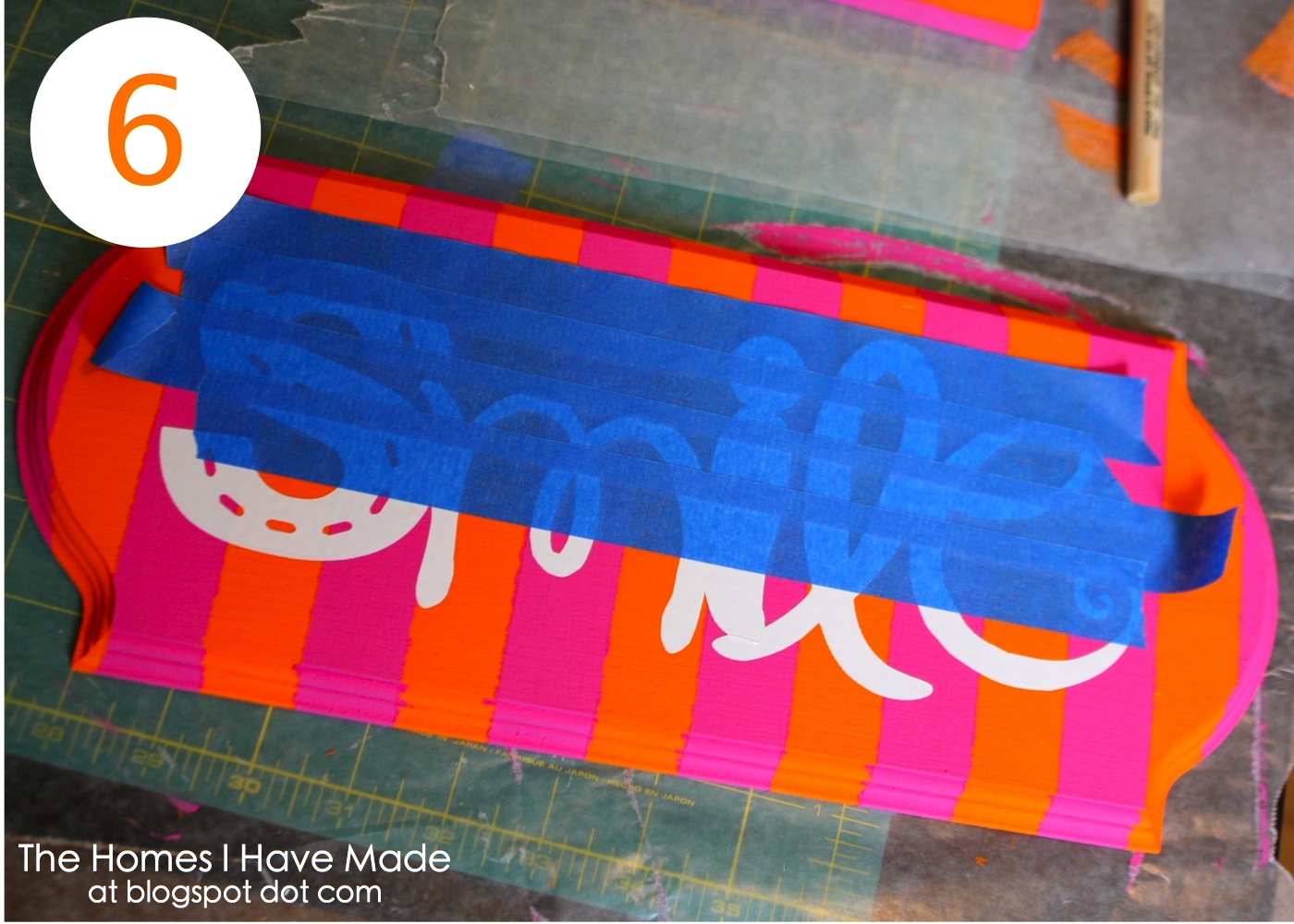 Ideas for Decorating Wall Plaques Striped Word Art The Homes I Have