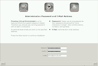 Email dan password Proxmox