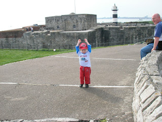 southsea castle from battlements defending portsmouth harbour