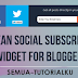 Clean Social Subscribe Widget for Blogger