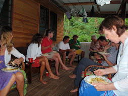 eating on the deck